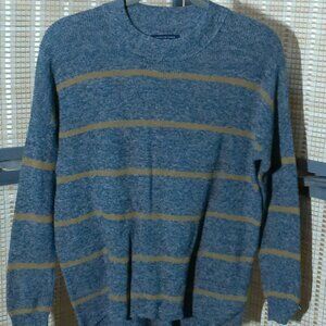 Gray and Gold American Eagle Outfitters Crewneck Sweater